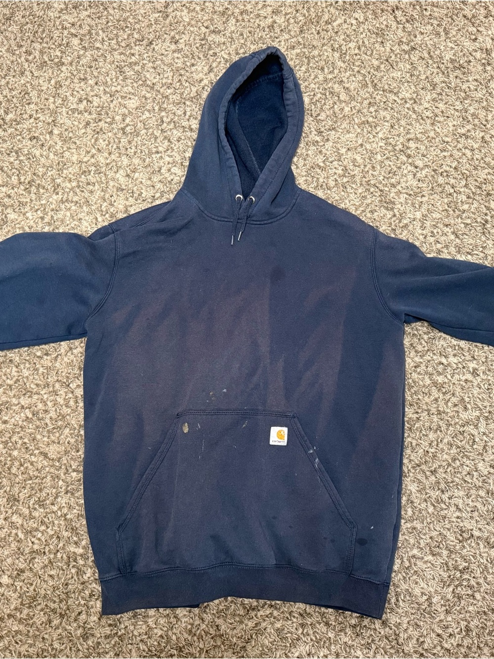 Carhartt Dark Navy Hooded Work Sweatshirt